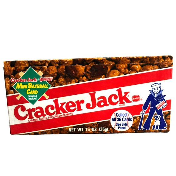 VINTAGE CRACKER JACK 1991 W/ DON RUSS MINI BASEBALL CARDS INSIDE COLLECTIBLE - Picture 3 of 7